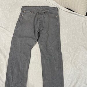 501 Levi's Men's Straight Gray Jeans
W35 L30